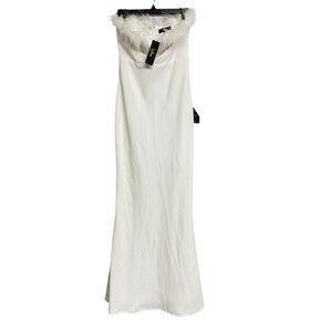 Lulu's Elegant White Maxi Dress